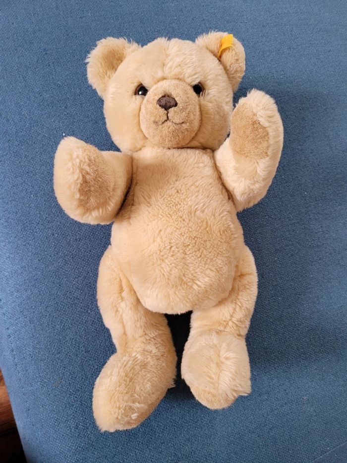 Ours de collection articulé Steiff Peluche 37cm miel marron clair doudou traditionnel - photo numéro 7