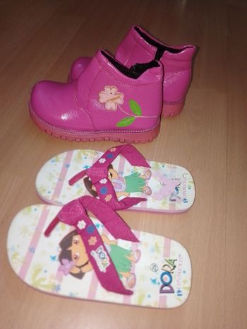 Bottine  rose et tong DORA p.29