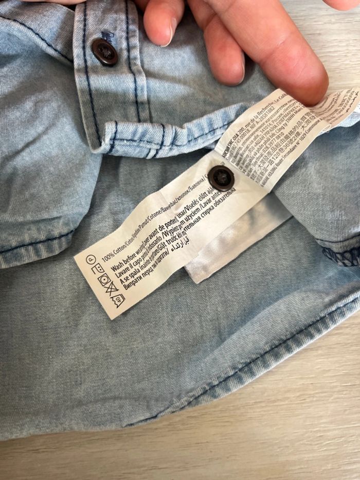 Chemise bleu In Extenso 3 mois - photo numéro 5