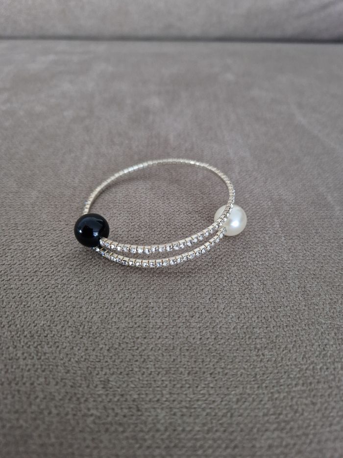 Bracelet élastique brillant à perle aux extrémité - photo numéro 7