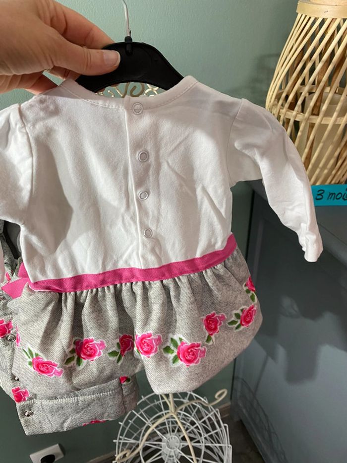Ensemble fille 3 mois robe et manteau doudoune - photo numéro 4