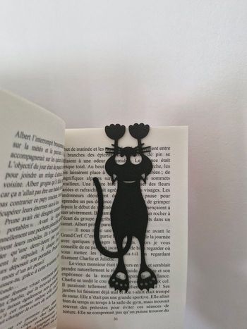 Marque page chat