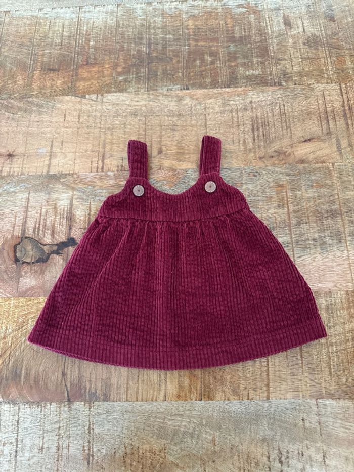 Robe velours bordeaux 1 mois Kiabi