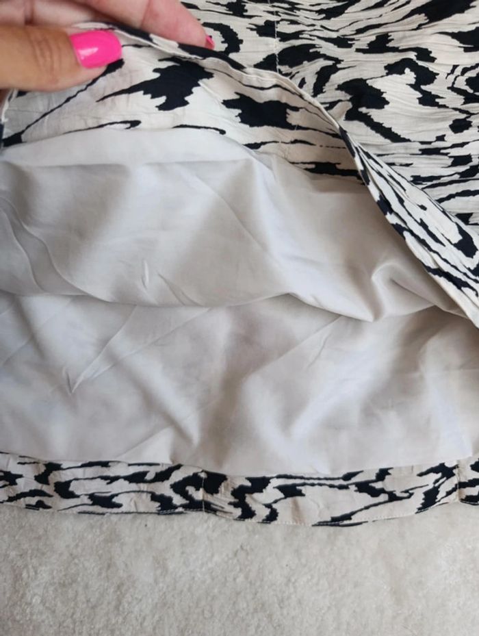 Petits jupe froncée noir et blanc H&M 38 mini - photo numéro 9