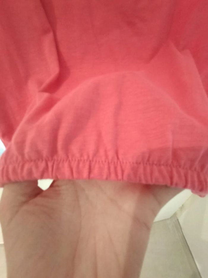 Tee shirt manches courtes rose camaïeu xs neuf - photo numéro 5