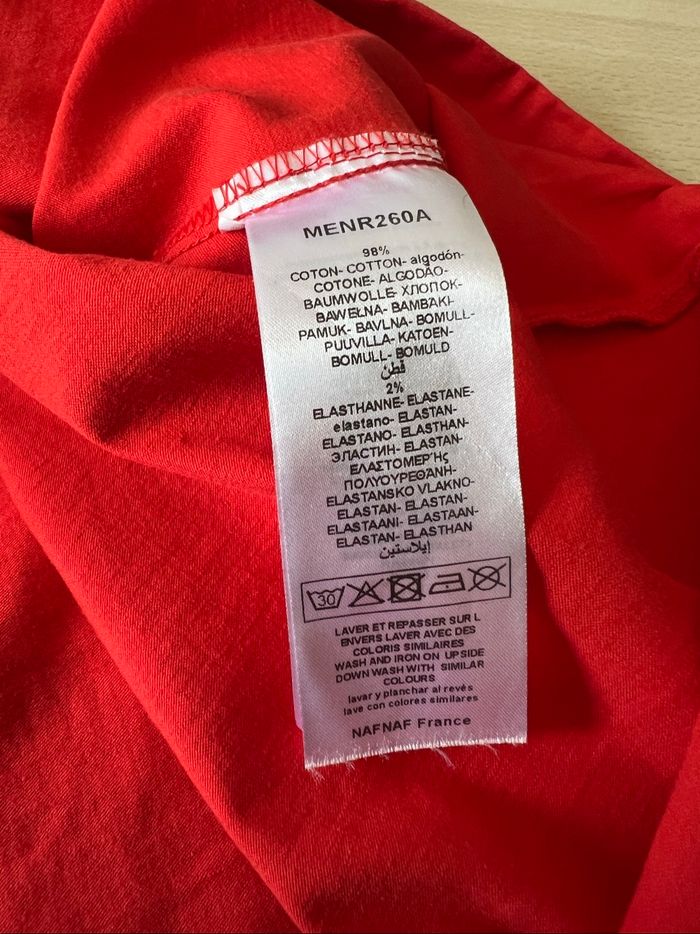 Robe Naf Naf taille 42 couleur saumon orangé - photo numéro 4