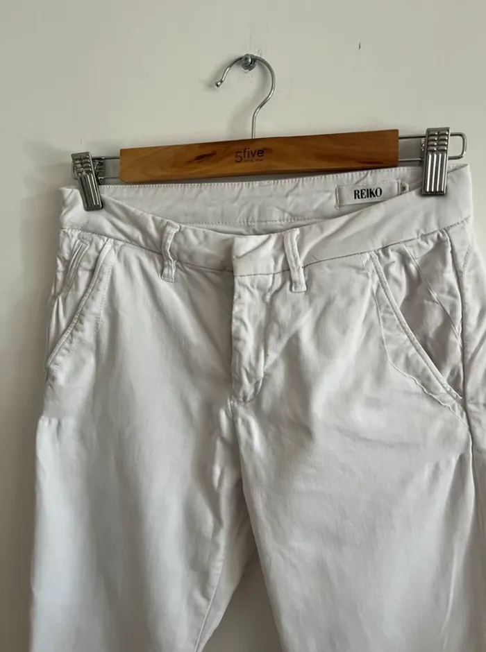 Pantalon/chino blanc Reiko - photo numéro 4