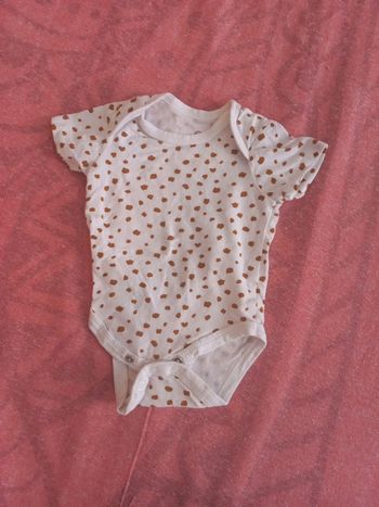 Body mixte 0-3 mois coton theme savane 56 cm
