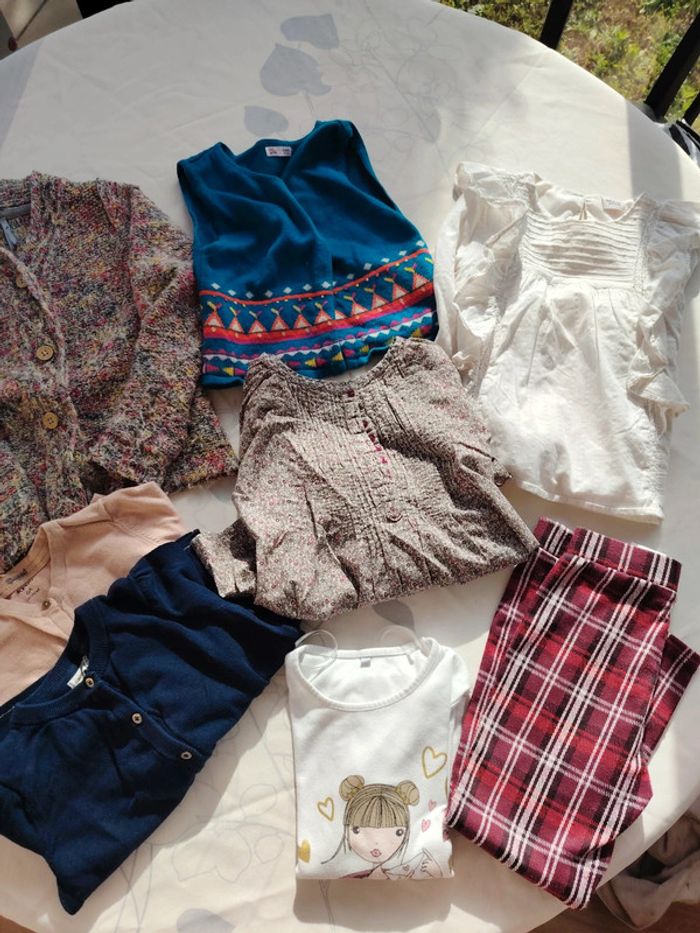 Lot gilets et blouse 6 ans