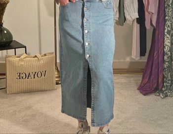 Jupe en jean bleu 
