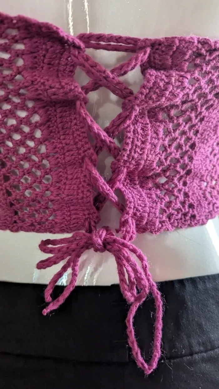 Lot 2 tops crochet plage S - photo numéro 9