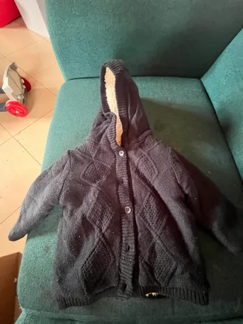 Gilet à moumoute taille 80 cm