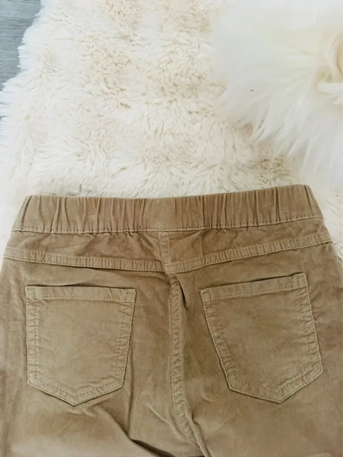 Jean slim velour beige - photo numéro 4