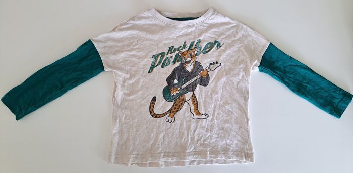 Lot de 4 t-shirts ML garçon 5 ans BE - photo numéro 5