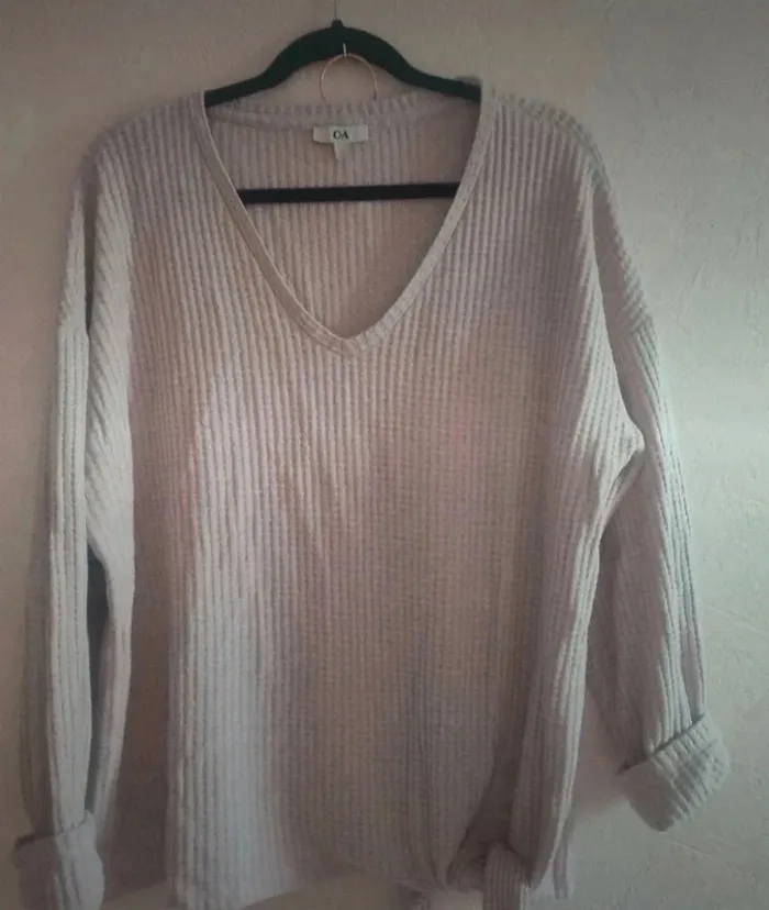 C&A Pull rose pâle oversize taille L - photo numéro 2