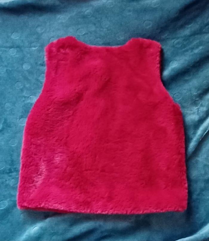 Gilet bordeaux sans manche - photo numéro 2