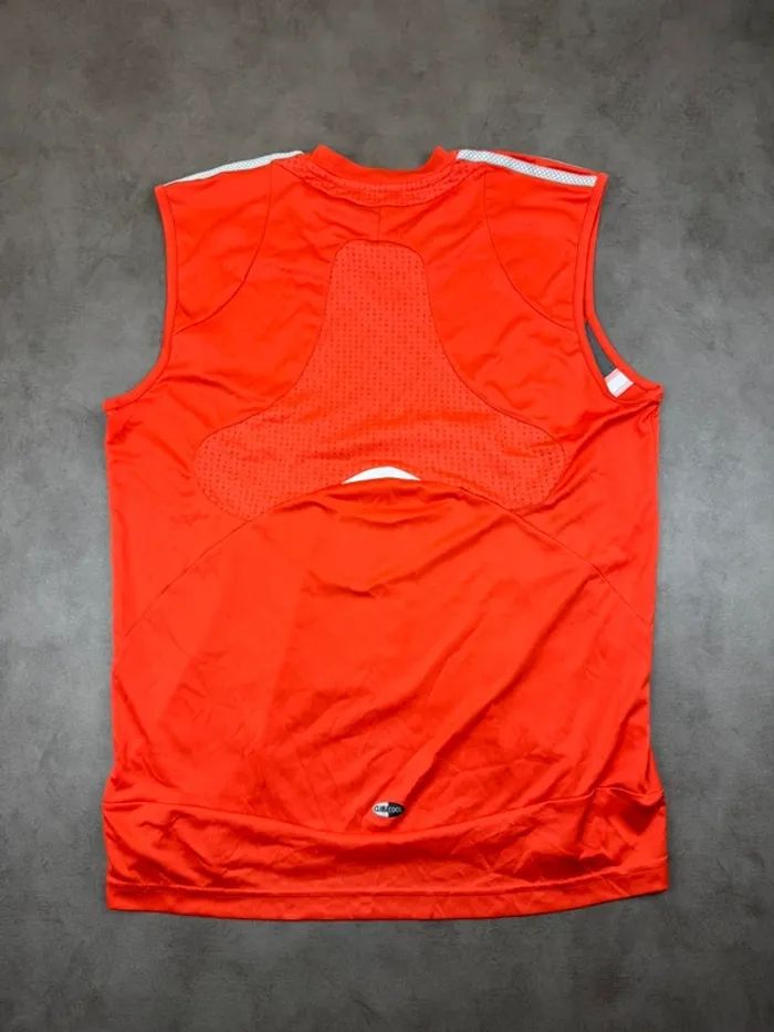 Débardeur Adidas Vintage Y2k 00’s Orange Taille L - photo numéro 5