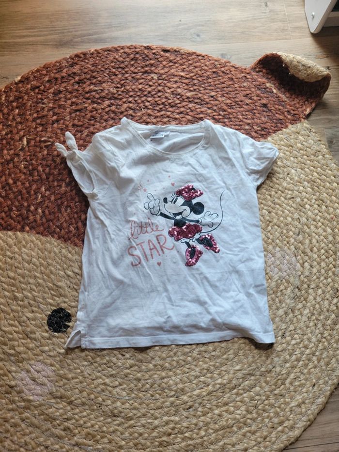 Tee shirt a sequin minnie