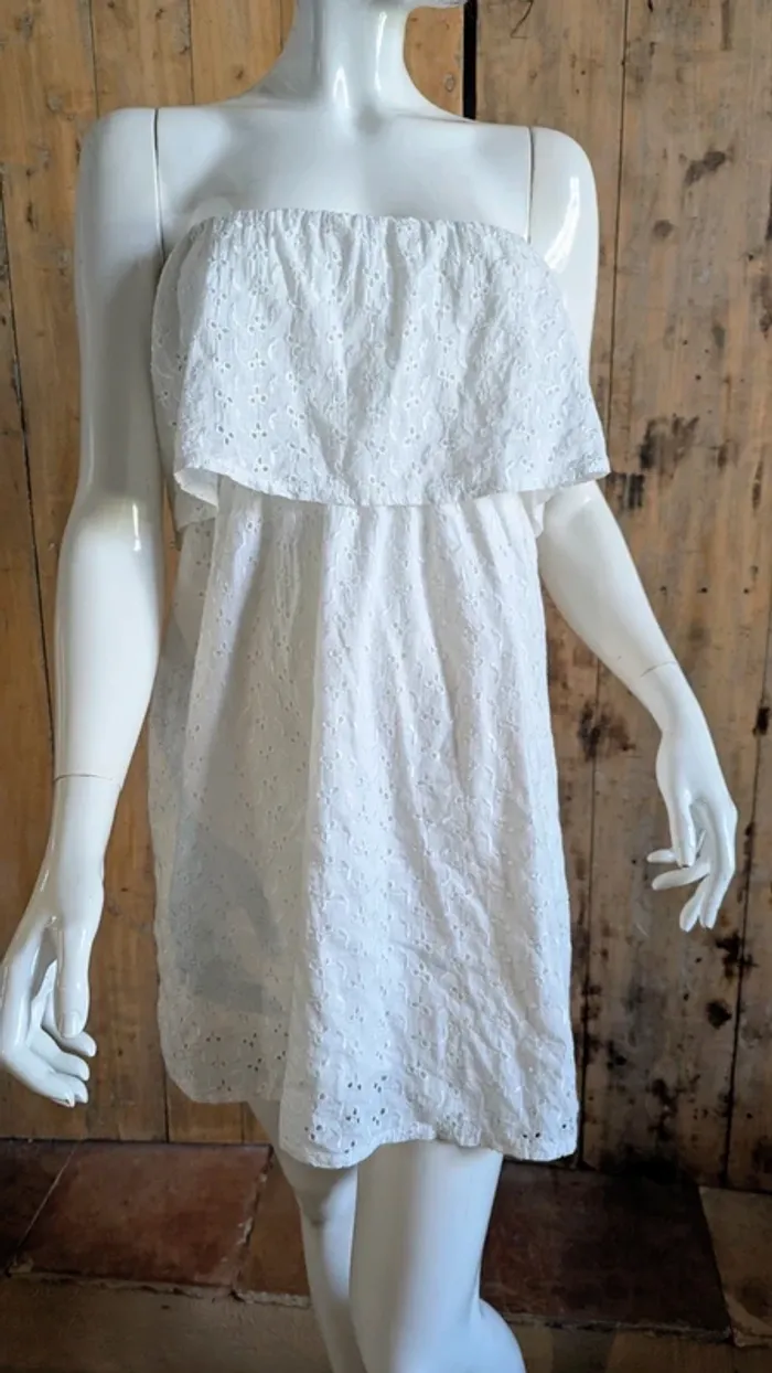 Robe ou tunique broderie anglaise Diamante Moda M/L - photo numéro 2