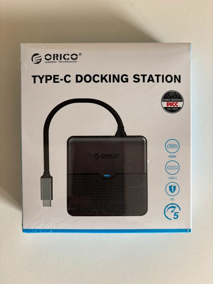 🔌 Hub USB-C 5-en-1 ORICO – Neuf (boîte d'origine)