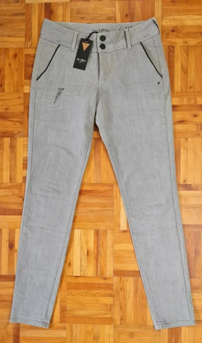 Pantalon femme taille haut On you T40 - photo numéro 2