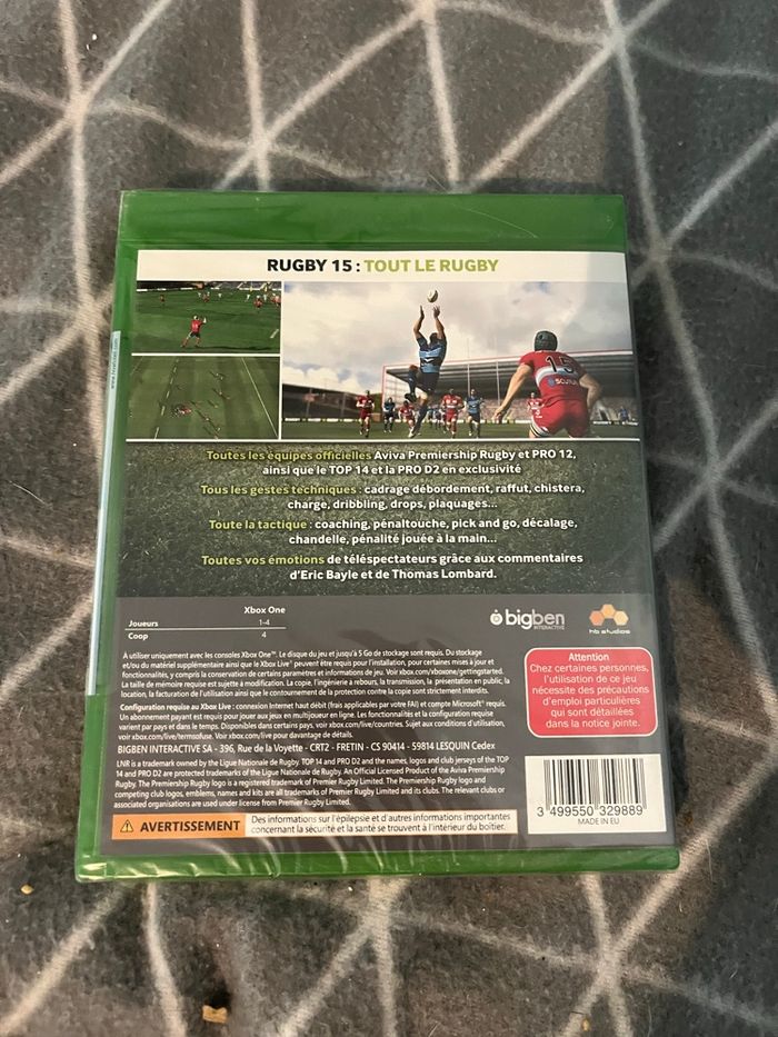 Jeux rugby Xbox one