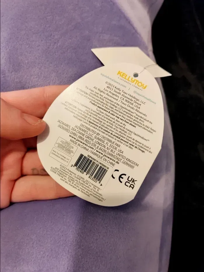 Très grande peluche Pokémon / Ectoplasma, Gengar - Squishmallow - Neuve - photo numéro 8