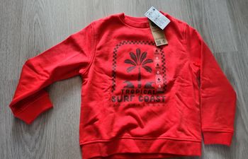 Sweat rouge kiabi 6 ans neuf garçon