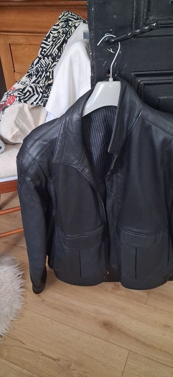 Blouson cuir homme made in Italy t 52