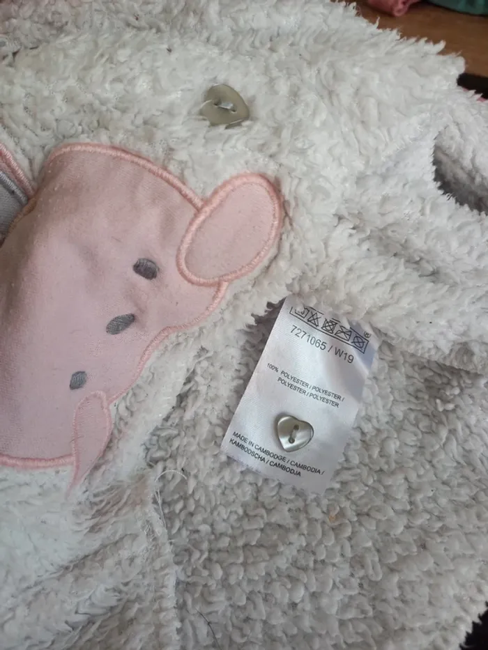 Ensemble combi et gilet bébé fille 6 mois - photo numéro 7