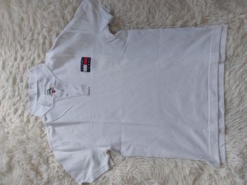 Polo Tommy Jeans blanc