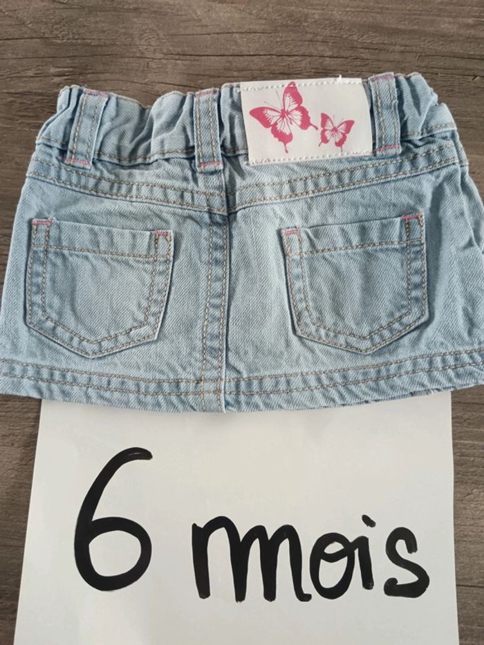 🌞 jupe en jeans 6 mois la boîte à malice très bon état - photo numéro 3