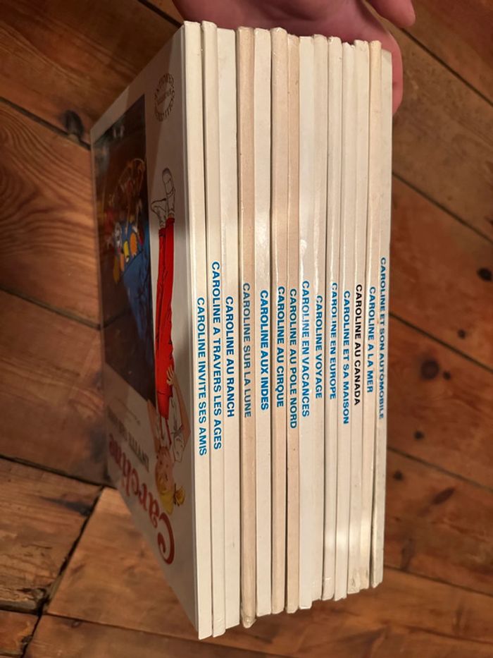 Très bon état - Lot de 14 livres anciens Caroline grands albums Hachette blancs bd - photo numéro 9