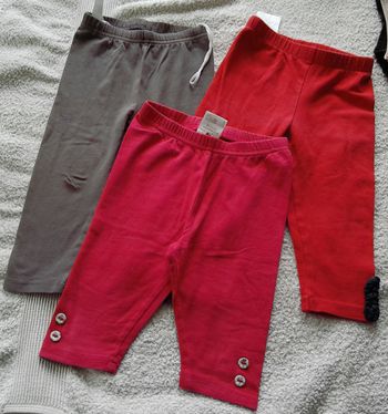 Lot de 2 leggings + 1 pantacourt