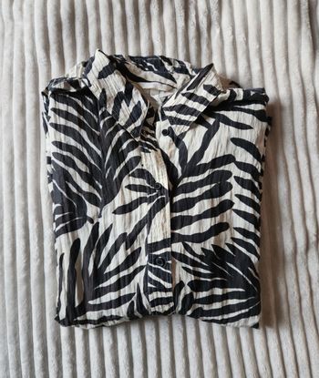 Chemise imprimée blanc & noir – Fluide – Taille L – H&M