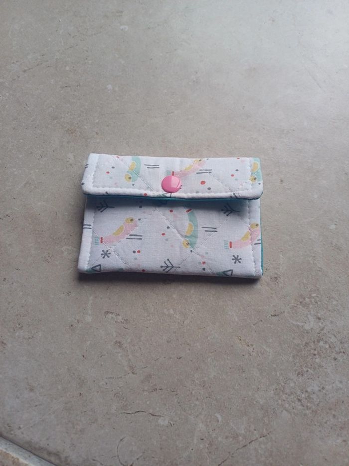 Pochette porte carte en coton épais