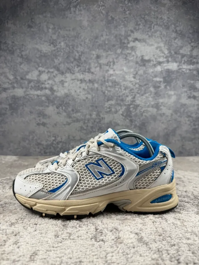New Balance 530 Running Abzorb - White & Beige & Blue - photo numéro 5