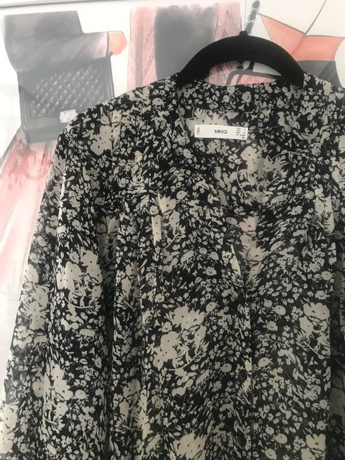Blouse fluide fleurs Mango S - photo numéro 3