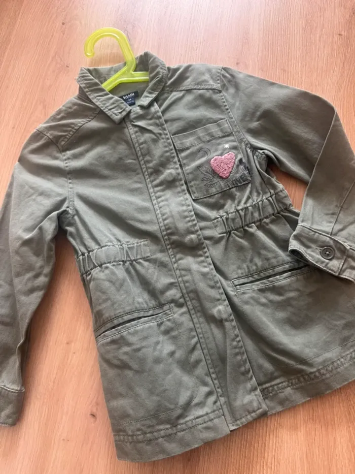 Veste en jeans kaki fille 4ans