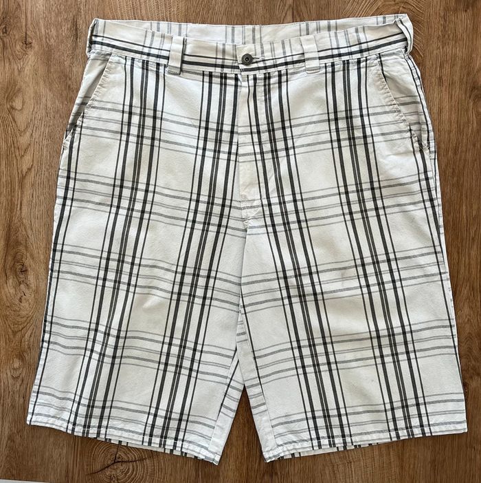 Short large blanc et gris Dickies pour homme, taille W 35 (44 taille française)