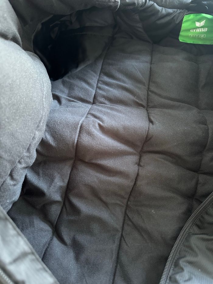 Doudoune noire foot taille S erima - photo numéro 10