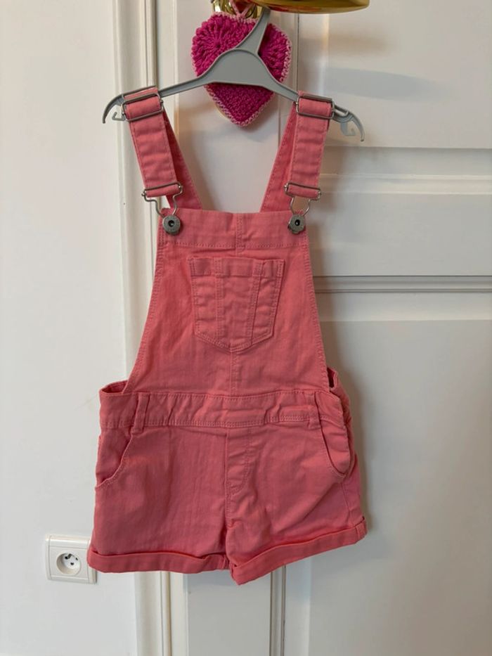 Combishort jeans rose