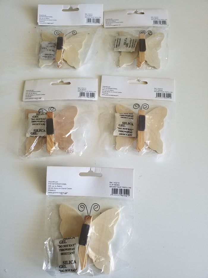 Papillons aimanté à décorer neuf - photo numéro 2