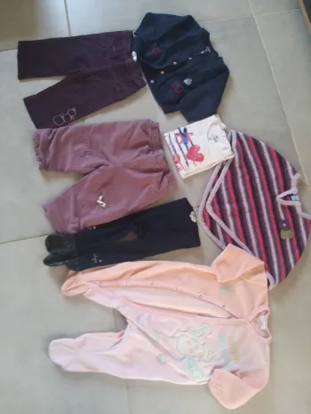 Lot vêtements fille hiver en 9 mois