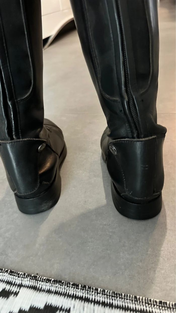 Bottes d’équitation en cuir noir - photo numéro 11