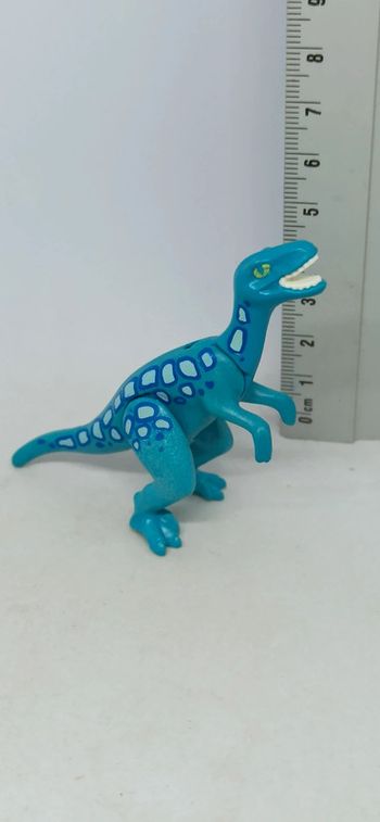 Raptor bébé bleu à pois playmobil
