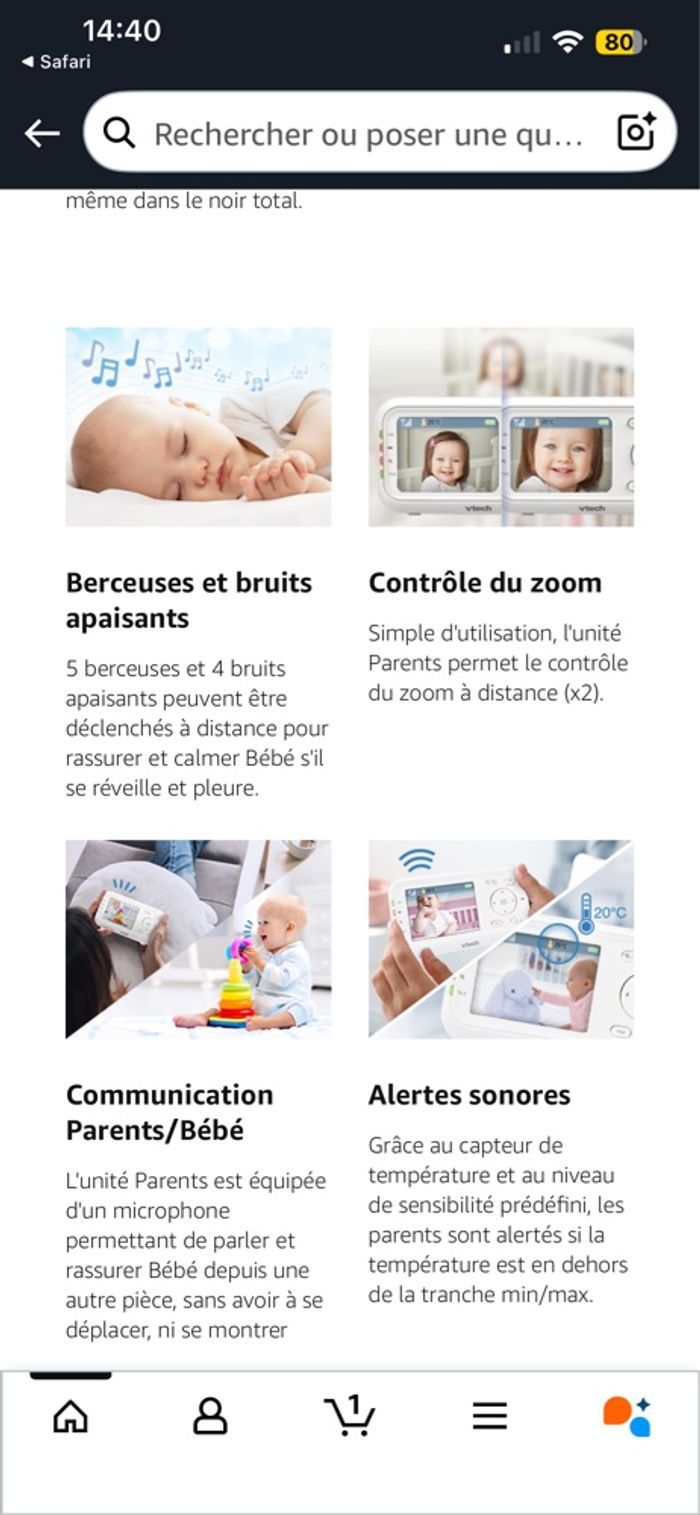 Babyphone Vtech - photo numéro 5
