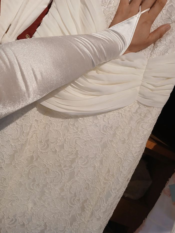 Paire de mitaines crème - photo numéro 2