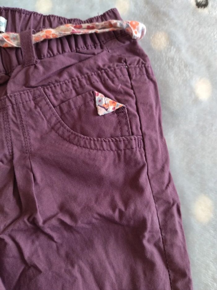 Pantalon Verbaudet fleurs 24 mois - photo numéro 2