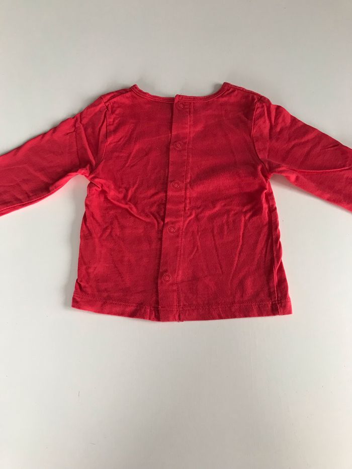 T-shirt bébé fille rouge Dalmatiens 6 mois - photo numéro 2